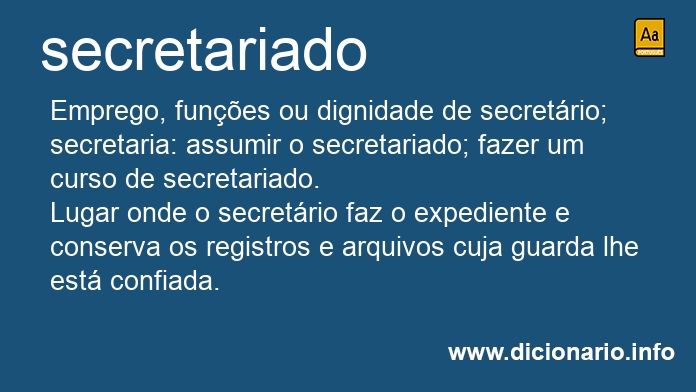 Significado de secretariada