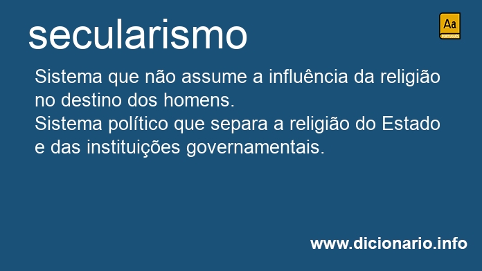 Significado de secularismo