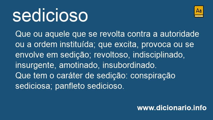 Significado de sediciosa