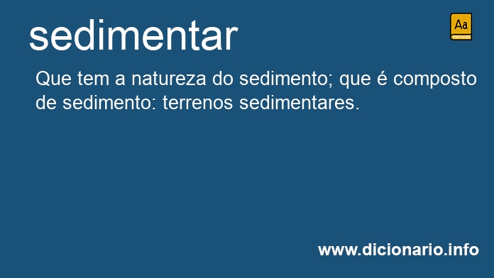 Significado de sedimentarei