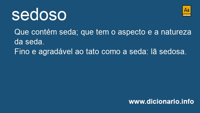 Significado de sedoso