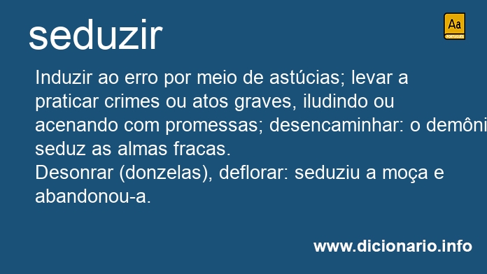 Significado de seduzais