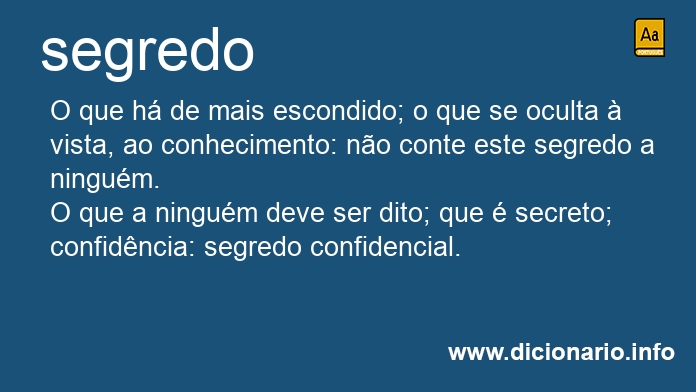 Significado de segredo