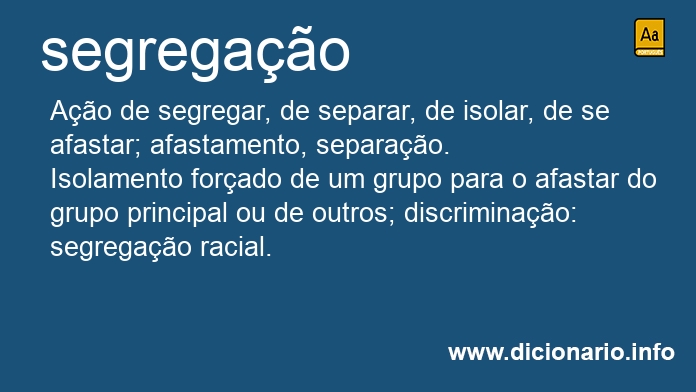 Significado de segregao