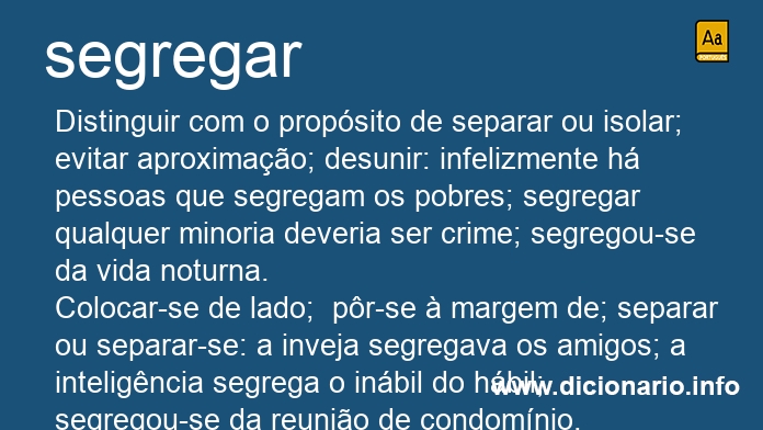 Significado de segregando