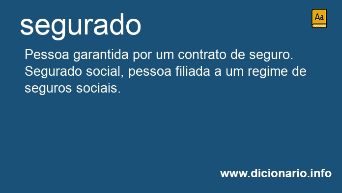 Significado de segurada