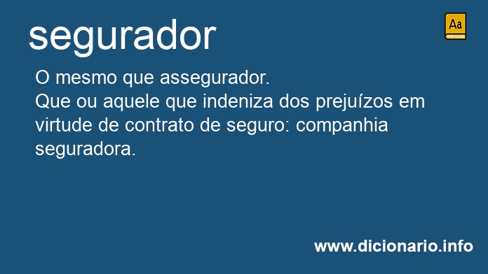 Significado de segurador