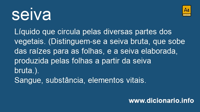 Significado de seiva