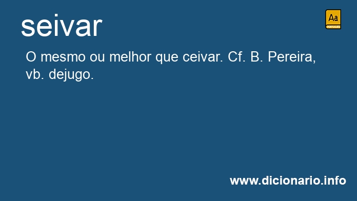 Significado de seivar