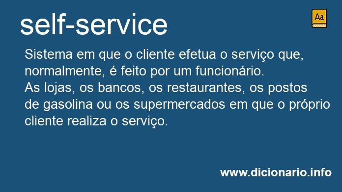 Significado de self-service