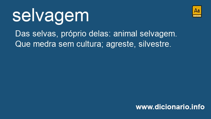 Significado de selvagem