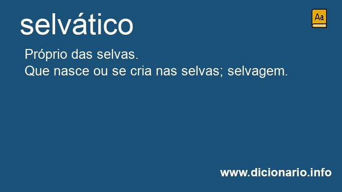 Significado de selvtica