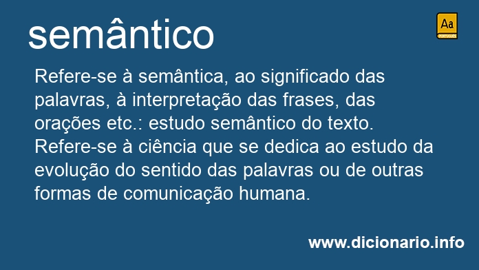 Significado de semntico