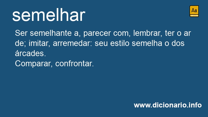 Significado de semelhar