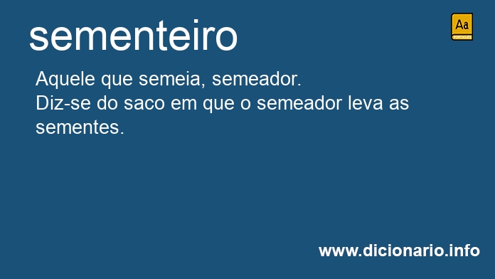 Significado de sementeiro