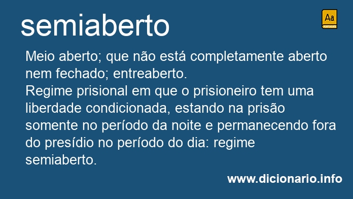 Significado de semiabertos