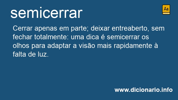 Significado de semicerrramos