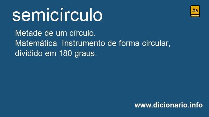 Significado de semicrculo