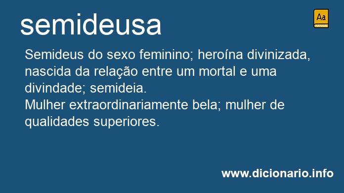 Significado de semideusa