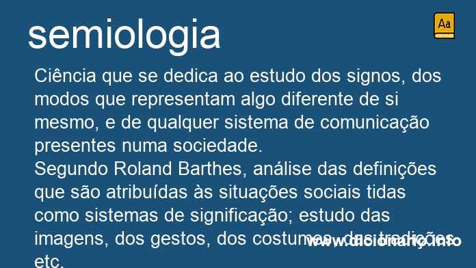 Significado de semiologia