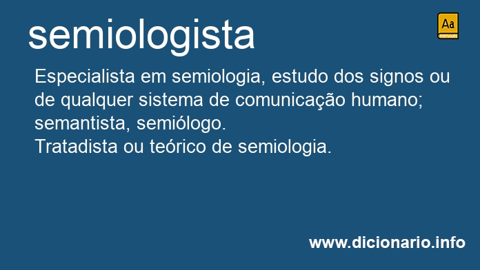 Significado de semiologista