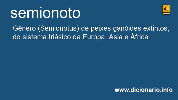 Significado de semionoto