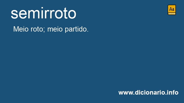 Significado de semirroto