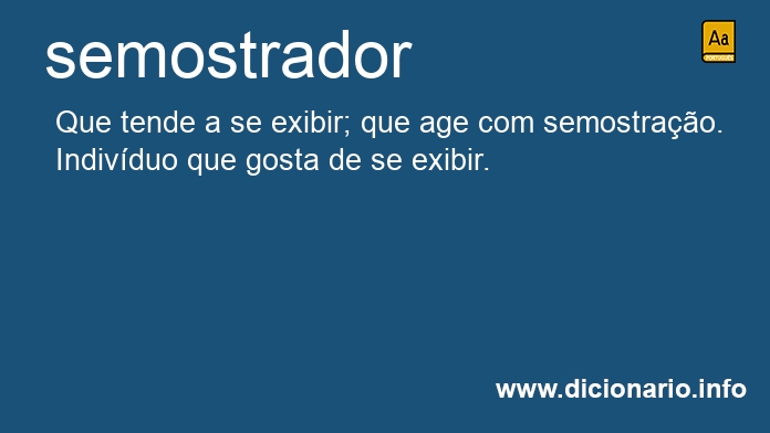 Significado de semostrador