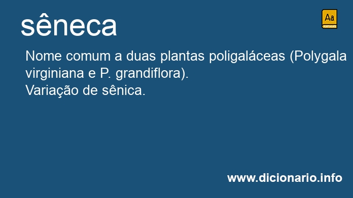 Significado de sneca