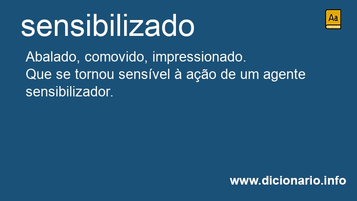 Significado de sensibilizada
