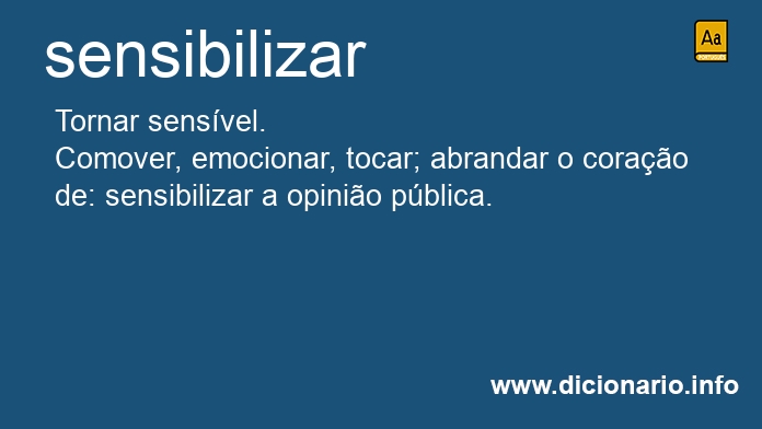 Significado de sensibilizavam