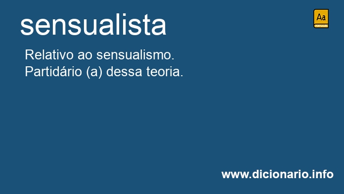 Significado de sensualista