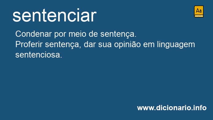 Significado de sentencia