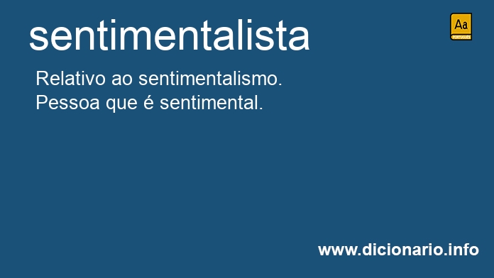 Significado de sentimentalistas