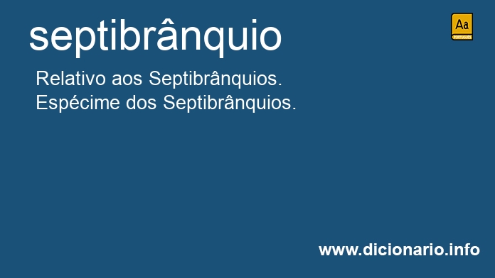Significado de septibrnquio
