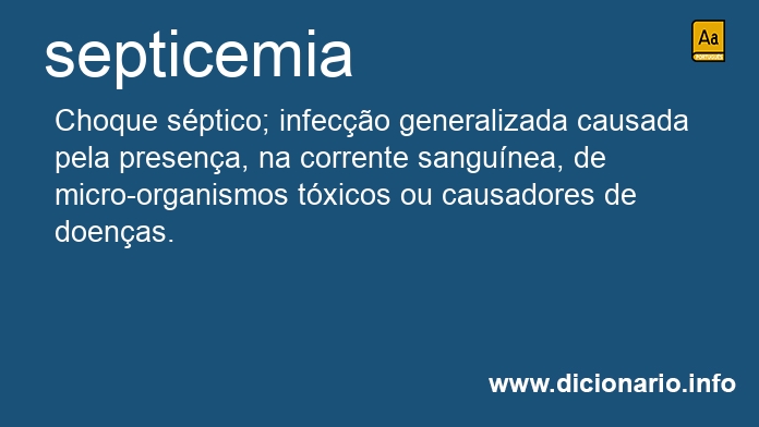Significado de septicemias