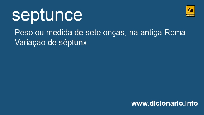 Significado de septunce