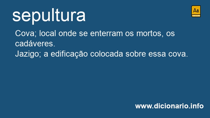 Significado de sepulturas