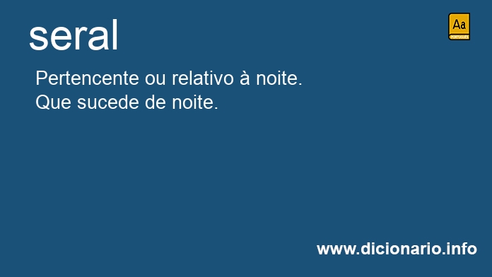 Significado de seral