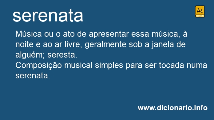 Significado de serenata