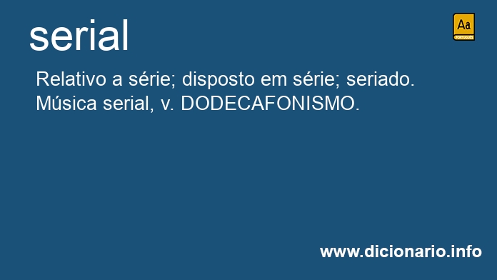 Significado de serial