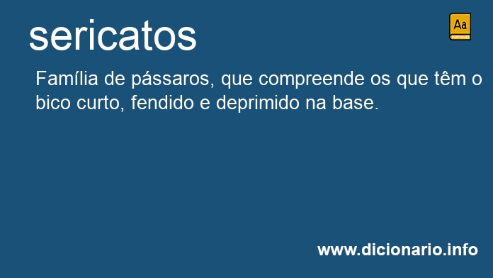 Significado de sericatos