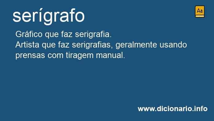 Significado de sergrafo