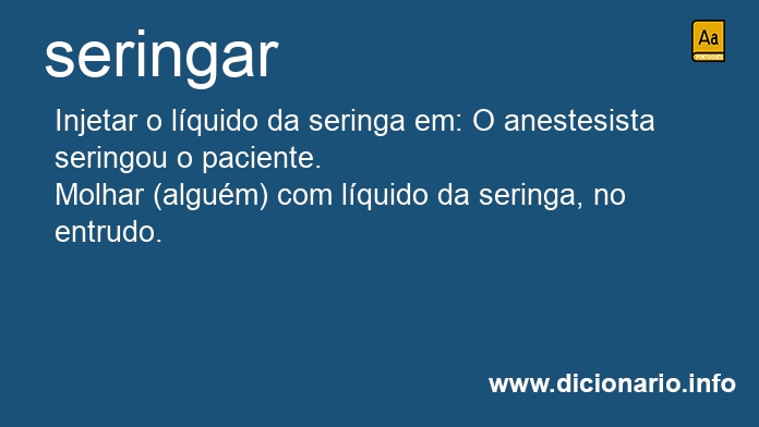 Significado de seringarei