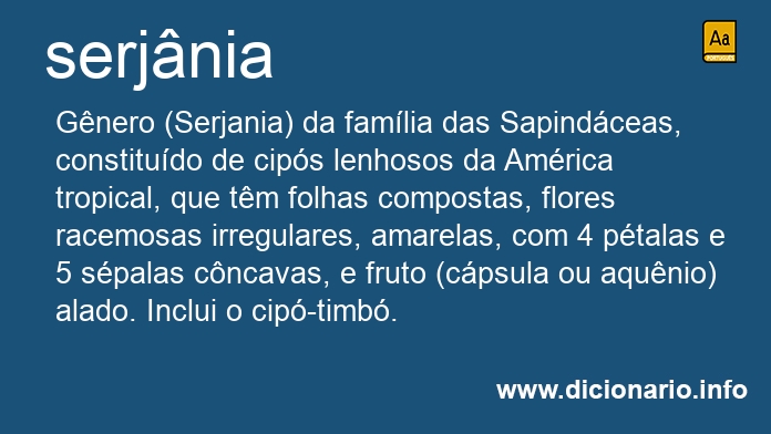 Significado de serjnia