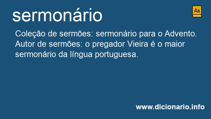 Significado de sermonria