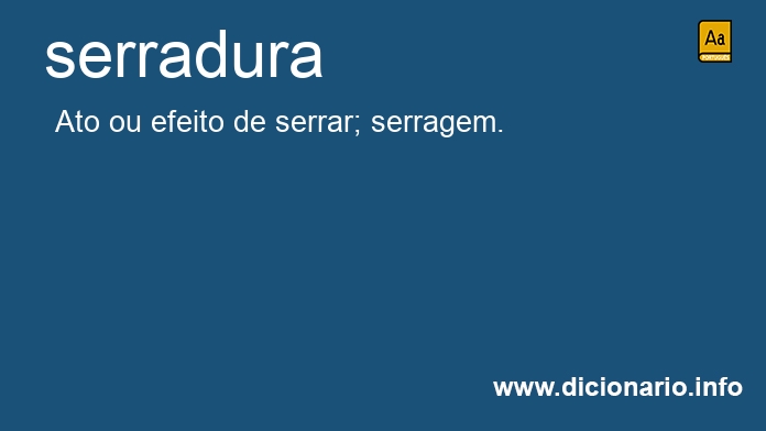 Significado de serradura