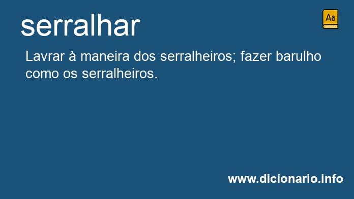 Significado de serralharias
