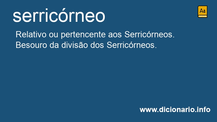 Significado de serricrneo