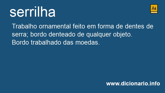 Significado de serrilha